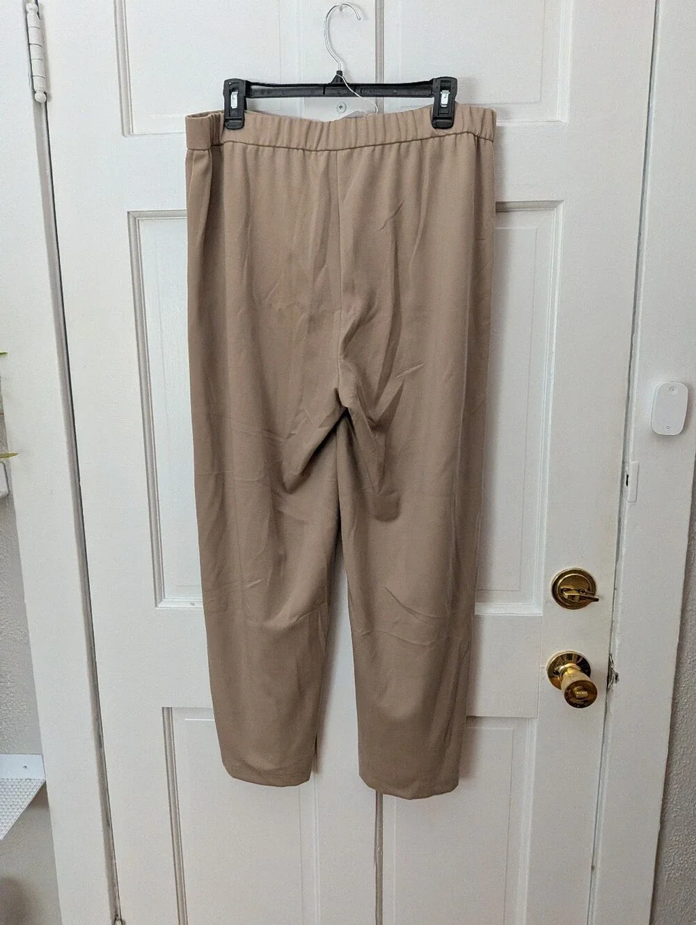 Eileen Fisher Flex Tencel Ponte Straight Pants Bramble Tan Size L